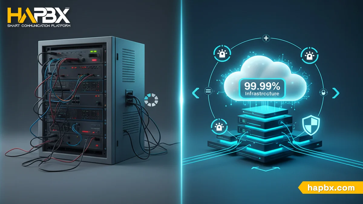 Why modern enterprises are outgrowing traditional Centrex PBX and moving to HAPBX Dedicated Instance Cloud PBX.