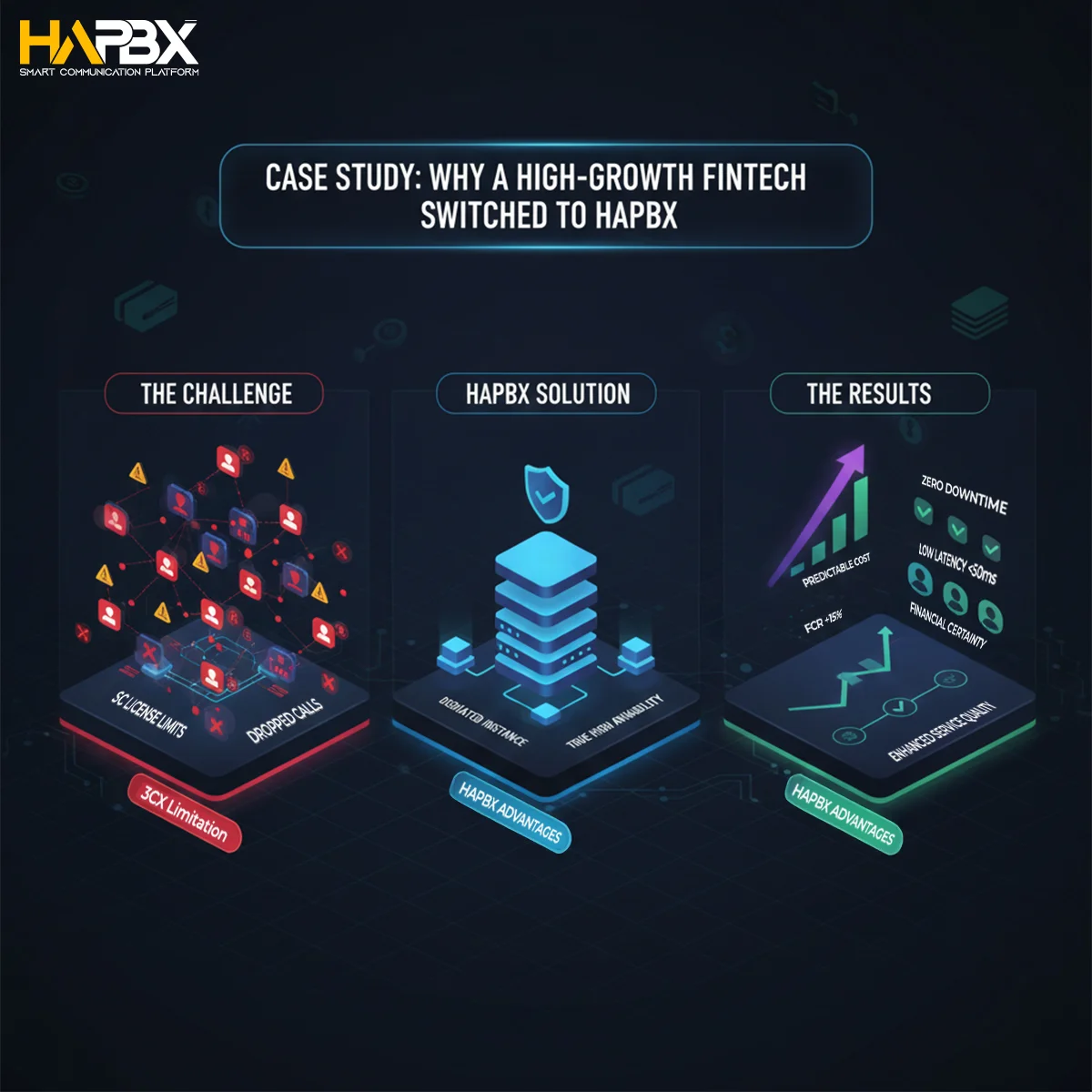 Cloud PBX architecture that proves HAPBX is the smarter 3CX Alternative for modern businesses.