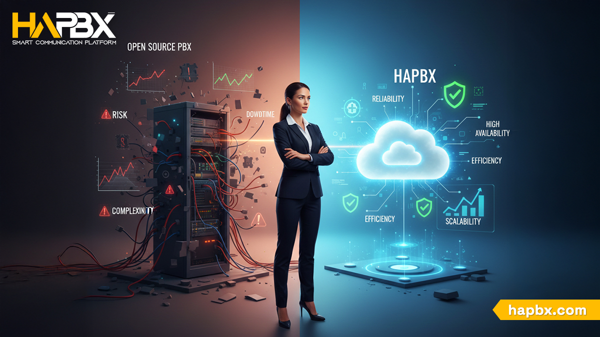 "The 'Free' Trap: Why the total cost of ownership for an Open Source PBX is often 70% higher than managed cloud solutions."