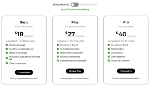 Phone.com pricing