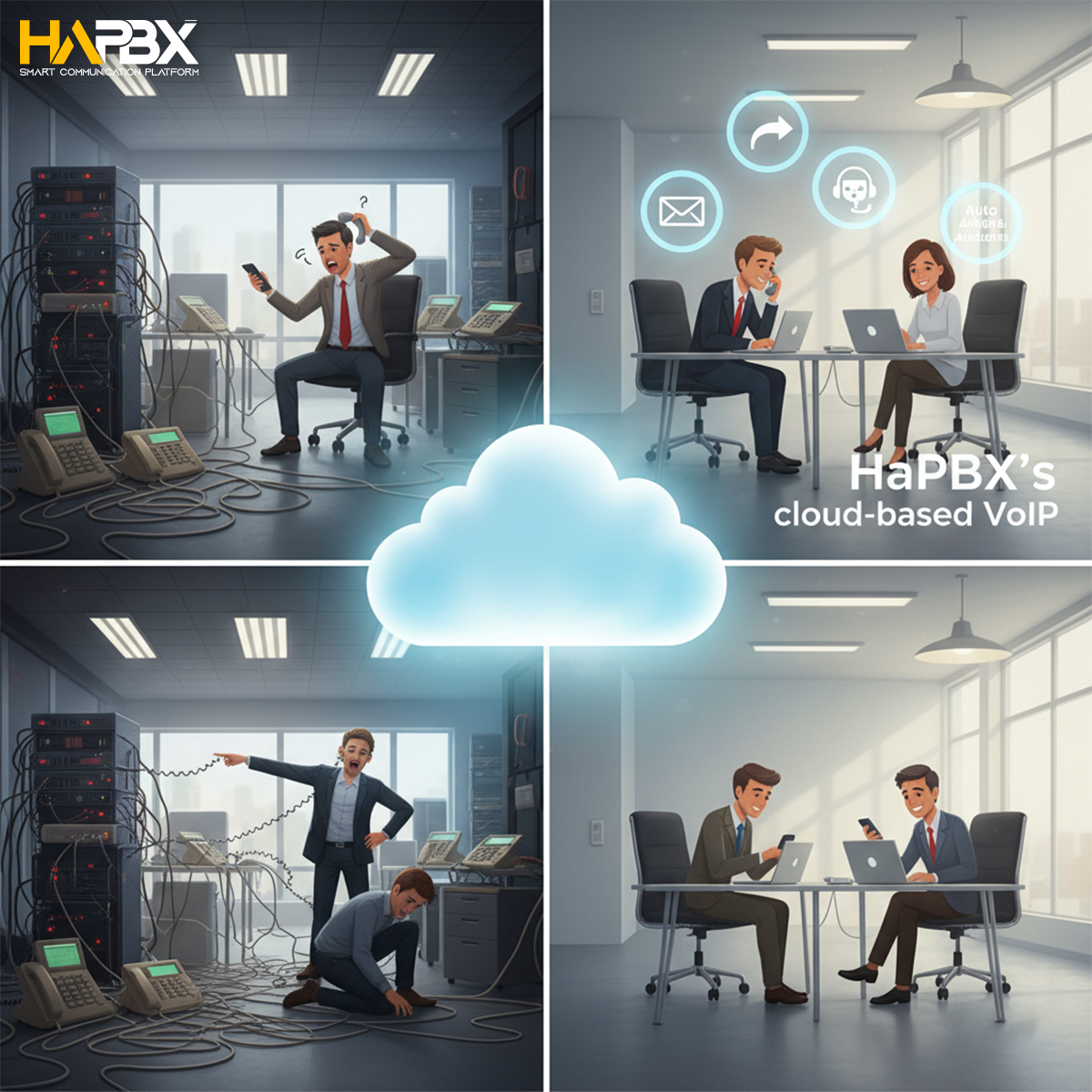 Empower your business with HaPBX — the unified communications solution built for seamless calls, video, and collaboration.