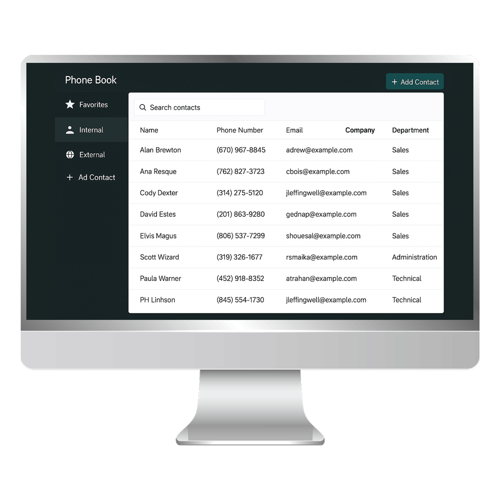 Centralized Phone Books
