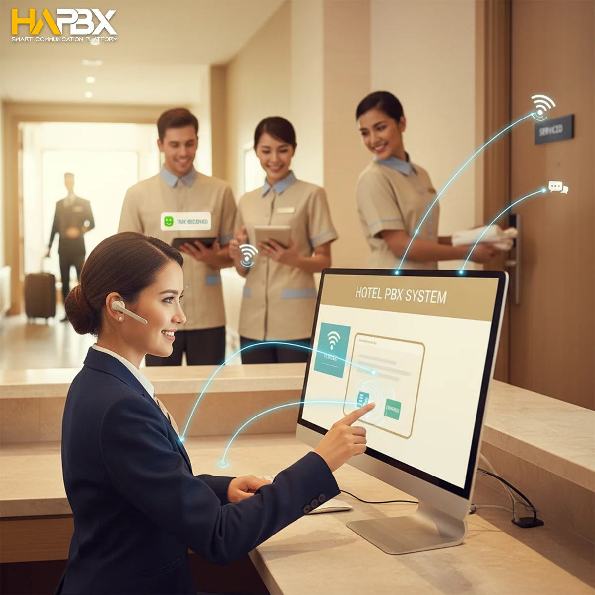 From front desk to housekeeping — hotel PBX systems keep every department perfectly connected.